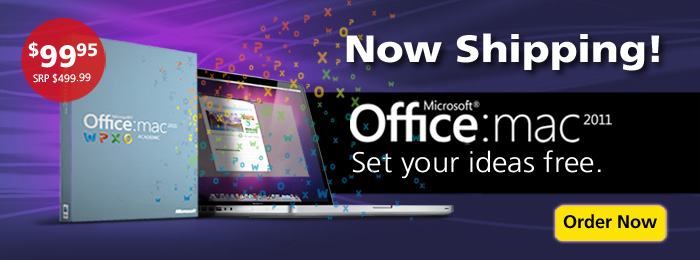 Microsoft Office for Mac 2011- Now Shipping!